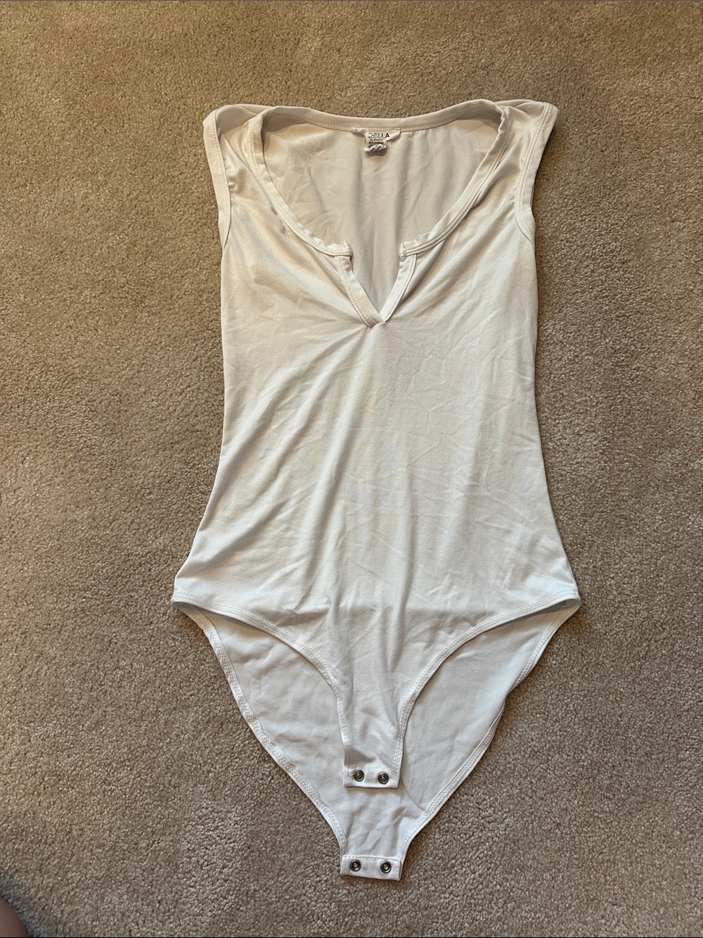 Whit Body Suit tank top Capella
